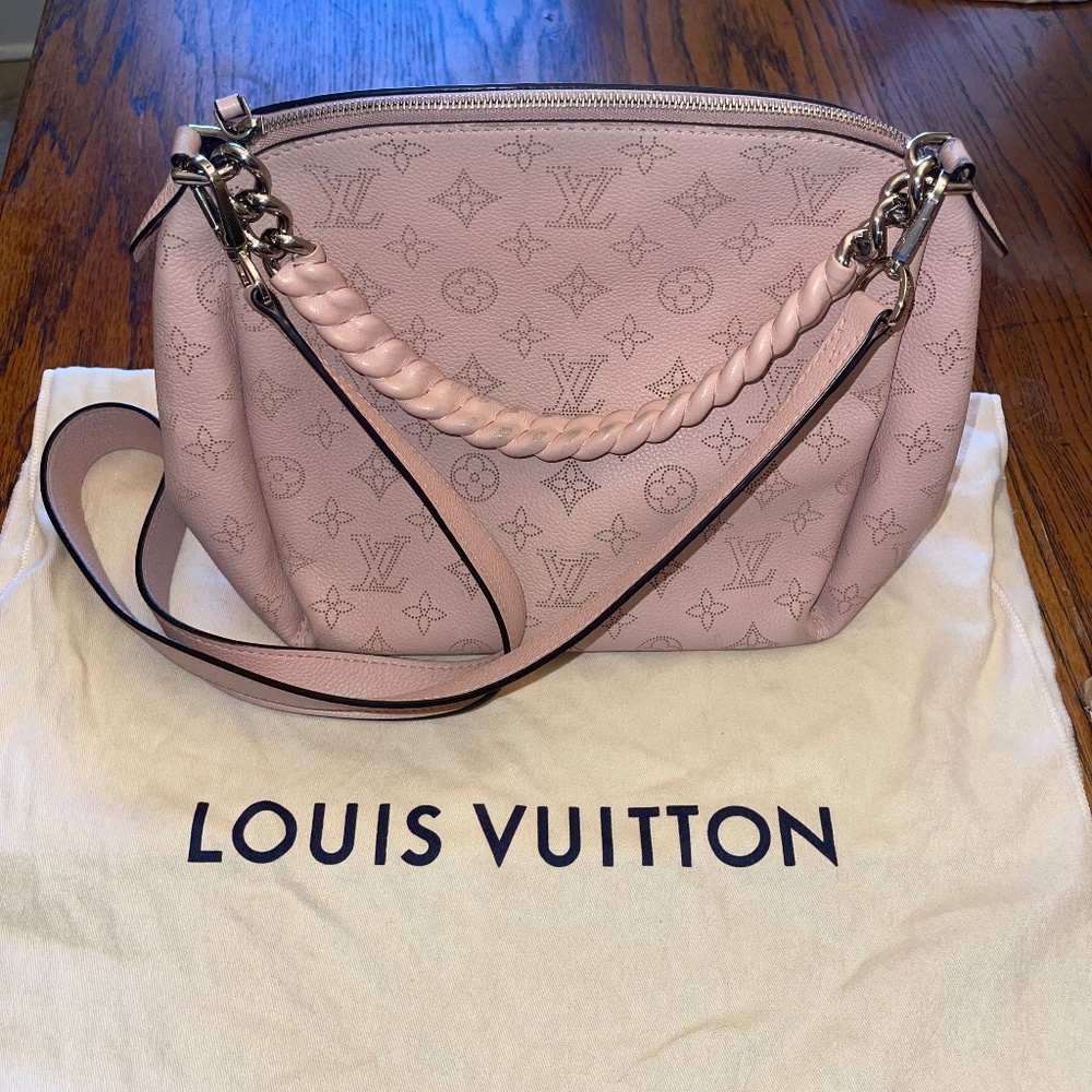 Authentic Louis Vuitton Babylon Mahina BB Magnolia Pink